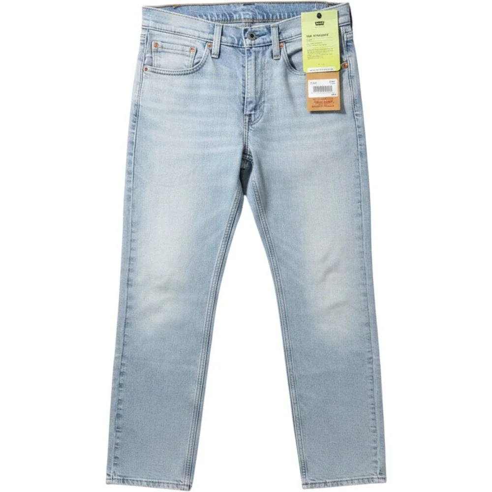 Levis 514 Straight Mens Jeans 31x32 Light Wash Flex Eco Performance NEW